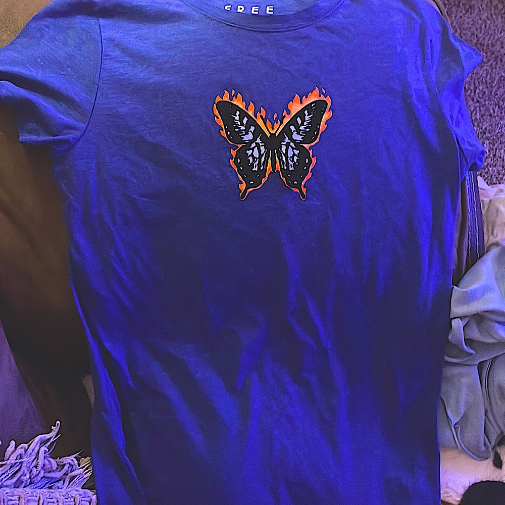 A blue, free state shirt